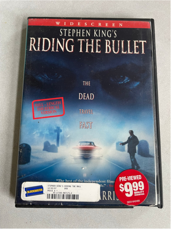 Unbranded Other - Stephen King's Riding The Bullet DVD Horror Movie Black Blue